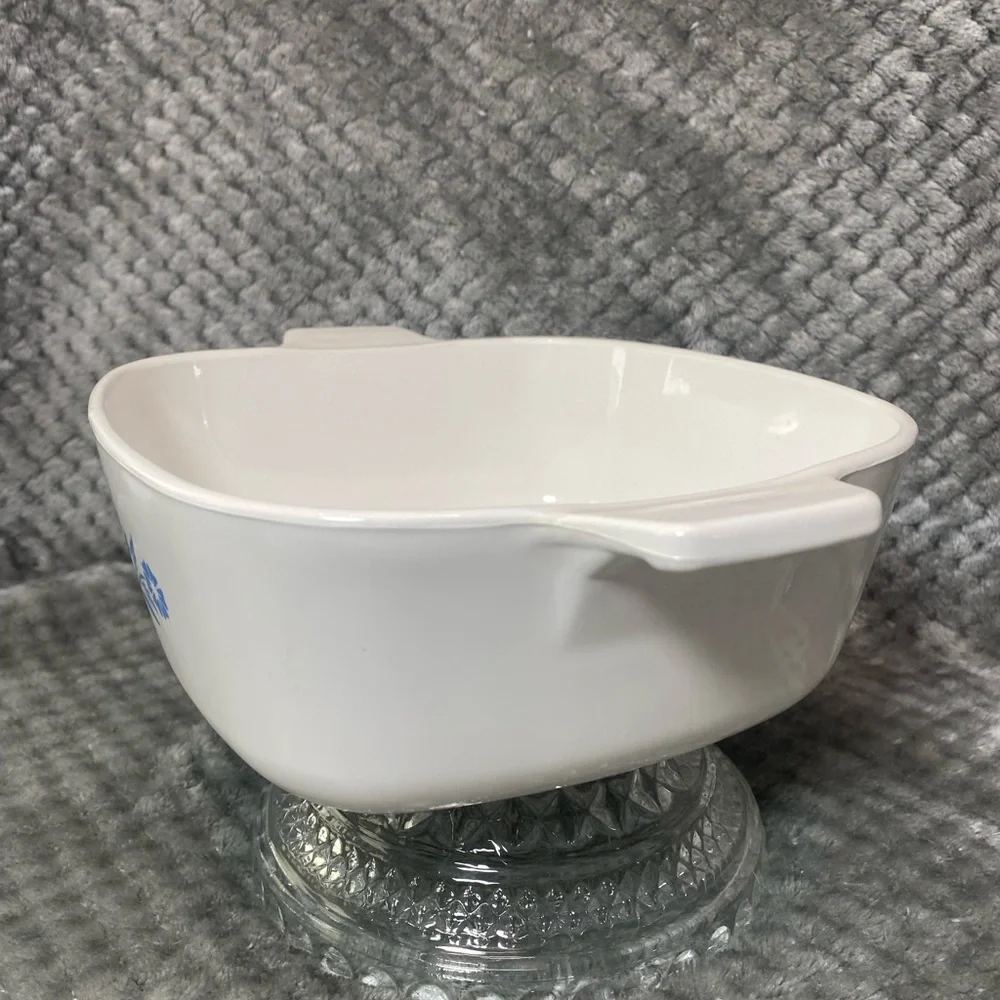 Classic CorningWare Cornflower Casserole Dish - Circa 1985-1999